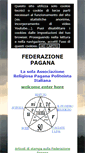 Mobile Screenshot of federazionepagana.it