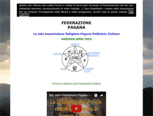 Tablet Screenshot of federazionepagana.it